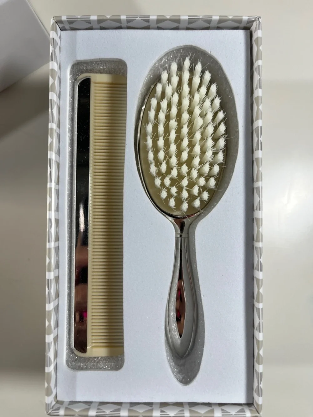 Hallmark Baby's First Brush & Comb Set - Silver